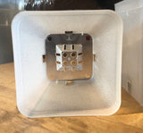 4 inch Square Clear Pot