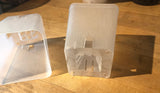 4 inch Square Clear Pot