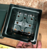 5.25 inch  green square pot